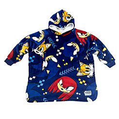 Sonic The Hedgehog Bounce Hugzee - Wearable Hooded Fleece Blanket