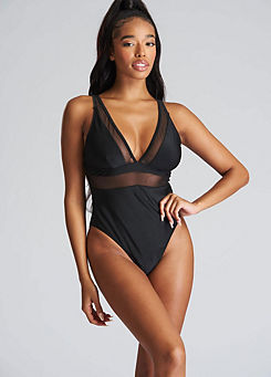 South Beach Mesh Plunge Swimsuit