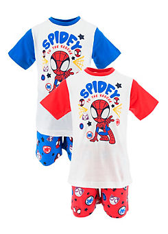 Spiderman Kids Pack of 2 Spidey To The Rescue T-Shirt Pyjamas