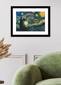 Starry Night Framed Print By Vincent Van Gogh