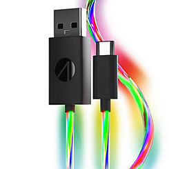 Stealth Gaming Light Up Charging Cables Multiformat - 2m Twin Pack