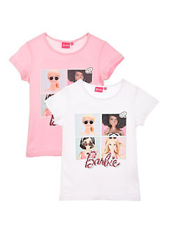 Suncity Kids Pack of 2 Barbie T-Shirts