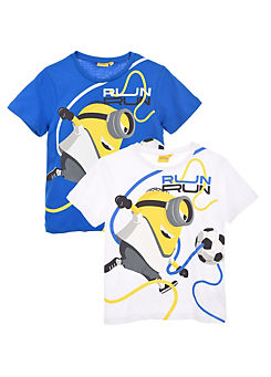 Suncity Kids Pack of 2 Minions Run Run T-Shirts