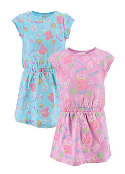 Suncity Kids Pack of 2 Peppa Pig Seaside Dresses