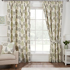 Sundour Coppice Pair of Pencil Pleat Lined Curtains