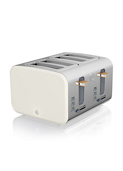 Swan ST14620WHTN Nordic 4-Slice Toaster - White