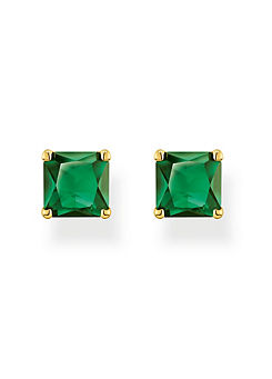 THOMAS SABO Ear Studs with Green Stones