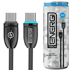 Tech Energi USB C to USB C Cable BLK 1.2m
