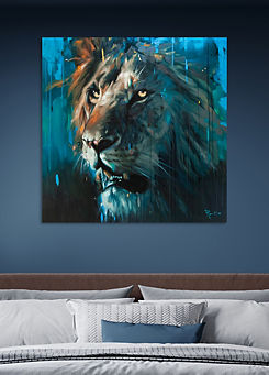 The Art Group Frank Pretorius Abstract Lion Canvas