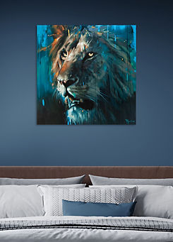 The Art Group Frank Pretorius Abstract Lion Canvas