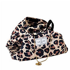 The Flat Lay Co. XXL Leopard Open Flat Makeup Bag