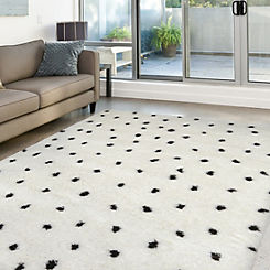 The Homemaker Rugs Collection Snug Shaggy Dots Rug
