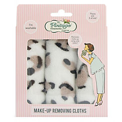 The Vintage Cosmetics Company Make-up Removing Cloths Leopard Print