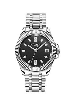 Thomas Sabo Divine Stone Silver Women’s Watch with Black Face