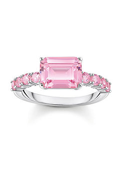 Thomas Sabo Heritage Glam Pink Solitaire Ring