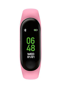 Tikkers Activity Tracker Pink Silicone Strap Smart Watch