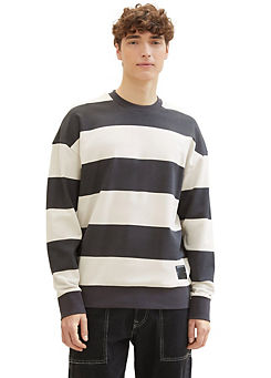 Tom Tailor Colour Block Long Sleeve Sweatshirt