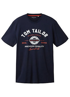Tom Tailor Crew Neck Logo Printed T-Shirt