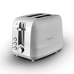Tower Ash 2-Slice Toaster - Grey & Chrome