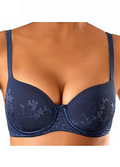 Triumph | B CUP | Blue | Lingerie Triumph Padded Plunge Bra | Grattan