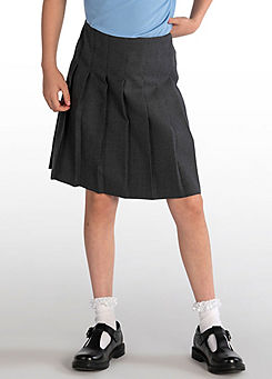 Trutex Grey Junior Stitch Down Pleat Skirt
