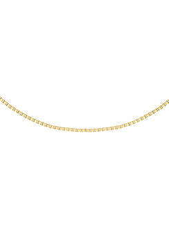 Tuscany Gold 9ct Gold 38cm Venetian Box Chain Necklace