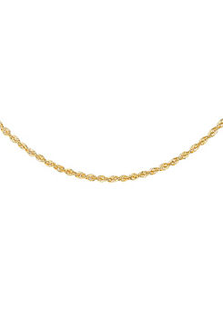 Tuscany Gold 9ct Gold Classic Rope Chain