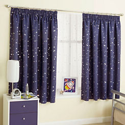 Tyrone Moonlight’ Thermal Printed Blockout Pencil Pleat Kids Curtains