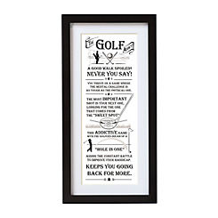 Ultimate Gift for Man Golf Wall Art