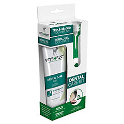 Vets Best Dental Care Kit For Dogs: Tooth Brush + Gel