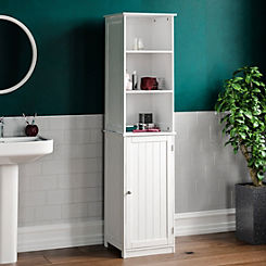 Vida Bathroom Priano 1 Door 2 Shelf Tall Cabinet