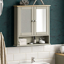 Vida Bathroom Priano 2 Door Mirrored Wall Cabinet With Shelf