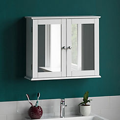 Vida Bathroom Priano 2 Door Mirrored Wall Cabinet