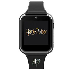Warner Brothers Harry Potter Black Silicon Strap Watch