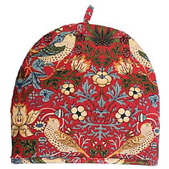 William Morris Set of 2 Red Strawberry Thief Tea Cosy For One