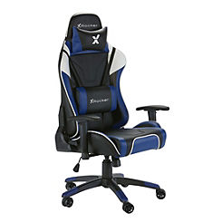 X Rocker Agility Sport Esport Gaming Chair with Comfort Adjustability - Blue