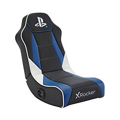 X Rocker Officially Licensed PS Geist Floor Gaming Chair 2.0 - Black/Blue