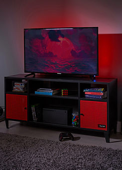X Rocker XR Mesh-Tek Media Gaming Unit - TV - Black/Red