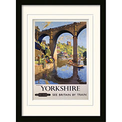 Yorkshire Knaresborough Memorabilia Black Framed Print