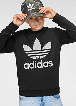 adidas Originals Kids ’Trefoil’ Logo Print Sweatshirt