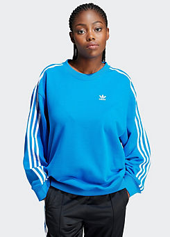 adidas Originals Oversized Three Stripe Crew Neck Sweatshirt
