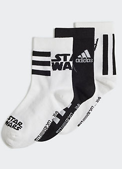 adidas Performance Kids Pack of 3 Star Wars Sports Socks