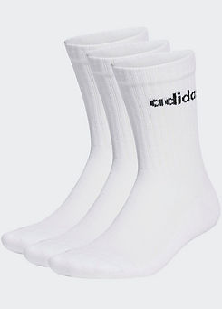 adidas Performance Pack of 3 Pairs of Linear Crew Sports Socks