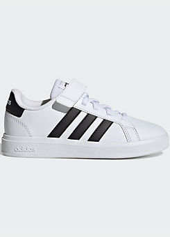 adidas Sportswear Kids Grand Court Elasticated Lace & Velcro Strap Trainers