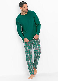 bonprix Check Print Pyjamas Set