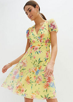 bonprix Floral Print Tea Dress