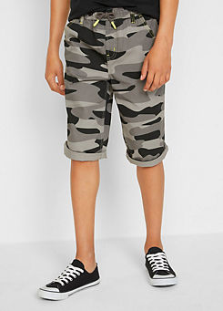 bonprix Kids Camouflage Patterned Shorts