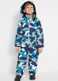 bonprix Kids Detachable Hood Waterproof Snowsuit