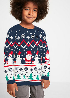 bonprix Kids Knitted Christmas Jumper