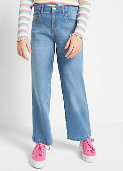bonprix Kids Wide Leg Denim Jeans